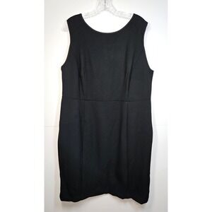 LOFT Women's Black Sleeveless Sheath Dress Size 18 NWT